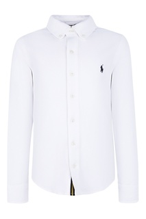 Белая рубашка с вышивкой Ralph Lauren Children