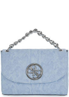 Синяя сумка с металлическим декором Guess