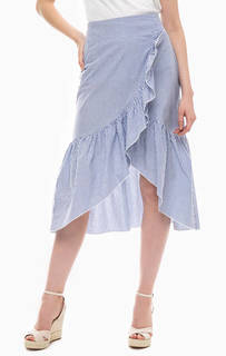 Юбка асимметричного кроя с оборками Mavi
