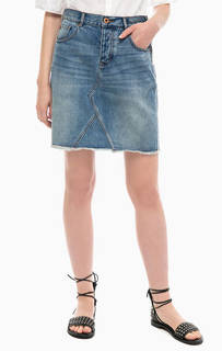 Короткая джинсовая юбка с застежкой на болты Scotch&;Soda
