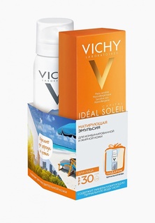 Набор для ухода за лицом Vichy МАТИРУЮЩАЯ ЭМУЛЬСИЯ ДЛЯ ЛИЦА ДРАЙ ТАЧ SPF 30 50 МЛ + Термальная вода 50 мл