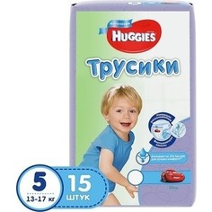 Huggies Подгузники-трусики Annapurna Размер 5 13-17кг 15шт для мальчиков