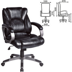 Кресло офисное Brabix Eldorado EX-504 экокожа черное 530874