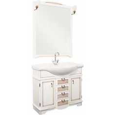 Комплект мебели Aquanet Луис 90 (008) цвет белый раковина-стол (Shenxin)