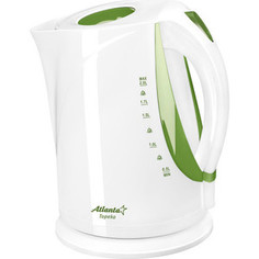 Чайник электрический Atlanta ATH-2373 белый/зеленый
