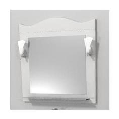 Зеркало Меркана Венеция 65см, декор белый, светильник (27407)