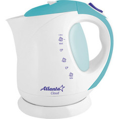 Чайник электрический Atlanta ATH-630 белый/голубой