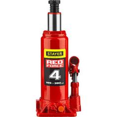 Домкрат гидравлический бутылочный Stayer 4т, Red Force (43160-4-z01)