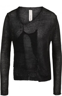 Пуловер с V-образным вырезом из льна Isabel Benenato