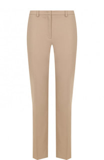 Хлопковые брюки прямого кроя с карманами Escada