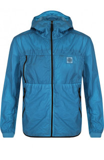Ветровка на молнии с капюшоном Stone Island