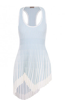 Плиссированный топ из вискозы асимметричного кроя MRZ