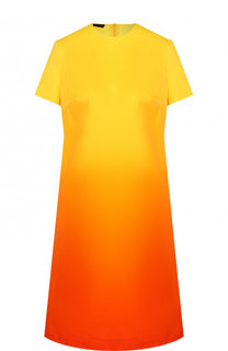 Мини-платье свободного кроя с эффектом деграде Escada