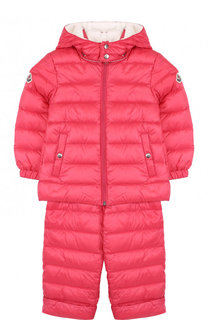 Пуховый комплект из куртки и комбинезона Moncler Enfant