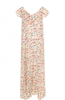 Шелковое платье-миди с ярким принтом Zadig&amp;Voltaire