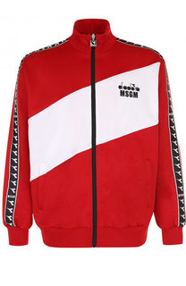 Толстовка на молнии MSGM x Diadora MSGM