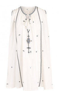 Хлопковое мини-платье свободного кроя Isabel Marant Etoile