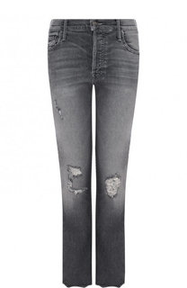 Укороченные расклешенные джинсы с потертостями Mother Of Pearl