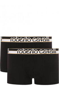Комплект из двух хлопковых боксеров с широкой резинкой Roberto Cavalli