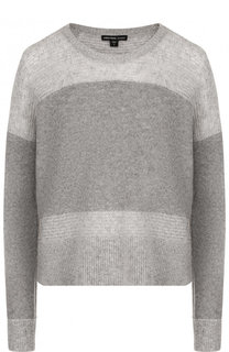Кашемировый пуловер свободного кроя с круглым вырезом James Perse