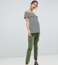 Стретчевые брюки карго Isabella Oliver - Зеленый