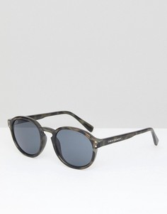 Круглые солнцезащитные очки в оправе с камуфляжным рисунком Cheap Monday Cytric - Черный