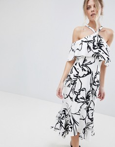 Платье халтер с принтом Coast - Белый