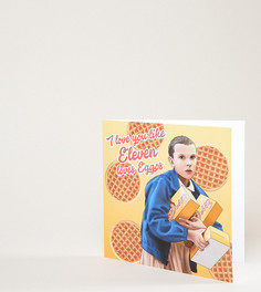 Открытка  I Love You More Than Eleven Loves Eggos эксклюзивно от Central 23 - Мульти