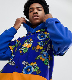 Синяя рубашка с тропическим принтом ASOS Made In Kenya x 2ManySiblings - Синий