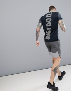 Черная футболка с надписью Just Do It Nike Training Project X AH0531-060 - Серый