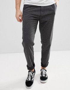 Свободные брюки из хлопковой ткани с начесом Esprit - Серый