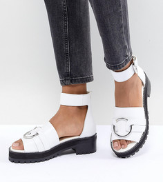 Кожаные сандалии-гладиаторы ASOS DESIGN - Белый