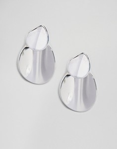Серьги с дисками Weekday - Серебряный