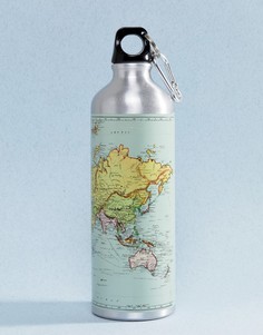 Бутылка для воды с картой мира Gift Republic - Мульти