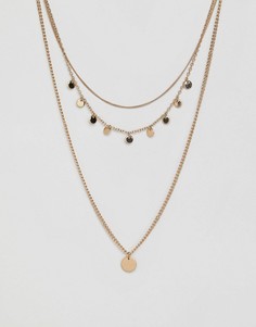 Ожерелье с подвеской Monki - Золотой