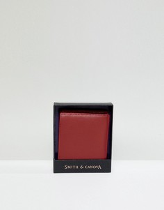 Кожаный бумажник Smith And Canova - Красный