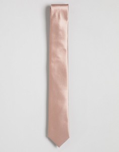 Однотонный галстук пыльно-розового цвета Gianni Feraud - Розовый