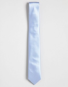 Пыльно-синий однотонный галстук Gianni Feraud - Синий