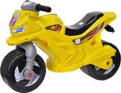 Транспорт Орион Двухколесный мотоцикл-каталка 501 со звуком (лимонный)