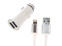 Зарядное устройство Inkax CD-31-IP для iPhone 5/6/7 Silver