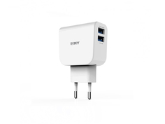 Зарядное устройство EMY MY-256 2xUSB 8-pin 2100mA White