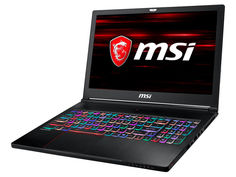 Ноутбук MSI GS63 8RE-021RU 9S7-16K512-021 (Intel Core i7-8750H 2.2 GHz/16384Mb/1000Gb + 128Gb SSD/No ODD/nVidia GeForce GTX 1060 6144Mb/Wi-Fi/Bluetooth/Cam/15.6/1920x1080/Windows 10 64-bit)