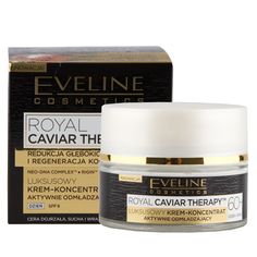 Крем-концентрат для лица `EVELINE` ROYAL CAVIAR THERAPY дневной 60+ SPF-8 (для интенсивной регенерации) 50 мл