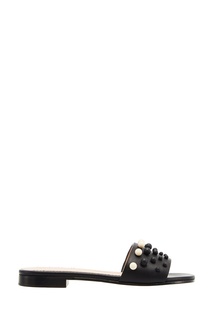 Кожаные сандалии с бусинами Red Valentino