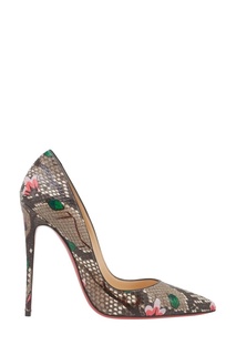 Туфли из кожи питона So Kate 120 Christian Louboutin