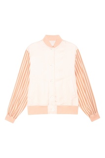 Розовая комбинированная куртка Mm6 Maison Margiela