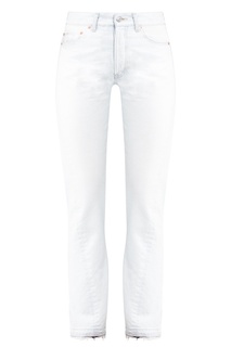 Прямые белые джинсы Balenciaga