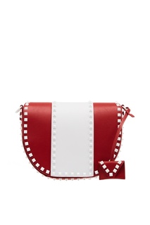 Комбинированная сумка из кожи Free Rockstud Valentino Garavani