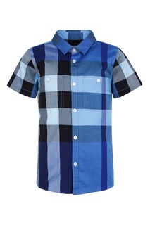 Рубашка в синюю клетку Burberry Children