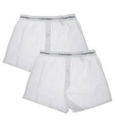 Комплект из двух белых трусов-шорт Calvin Klein